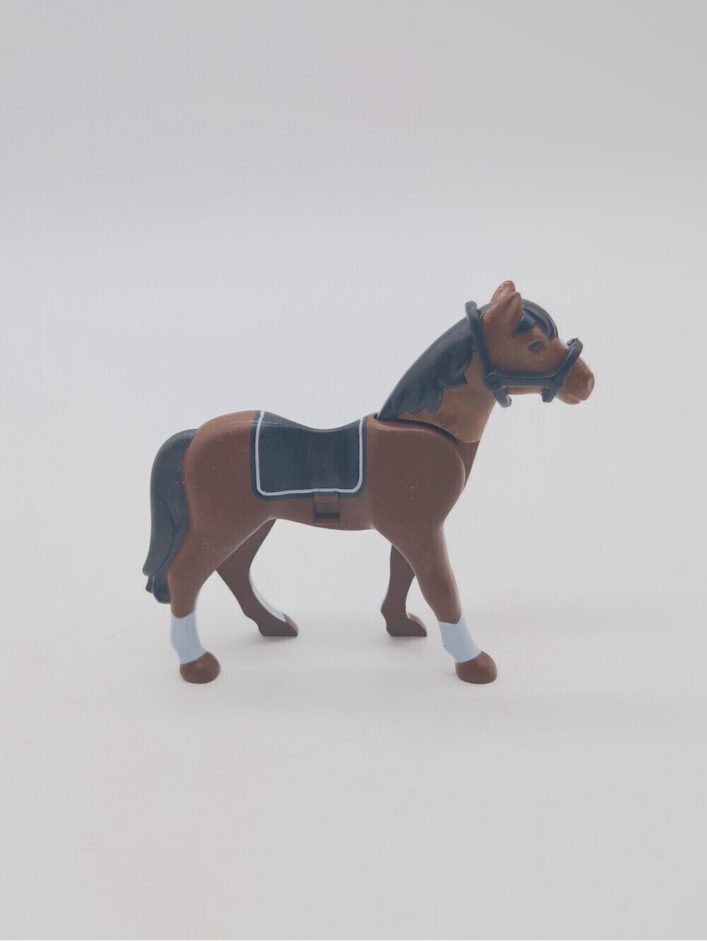 Playmobil Brown Dressage Horse Figure with Saddle and Bridle